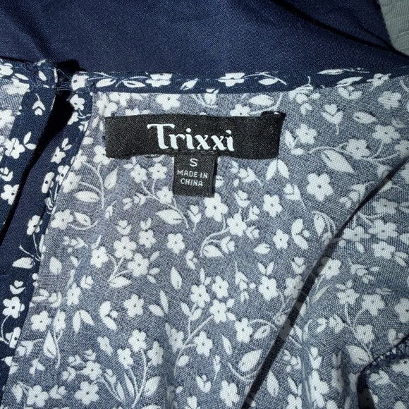 Trixxi Navy Floral Mido Romper Dress - Picture 4 of 4